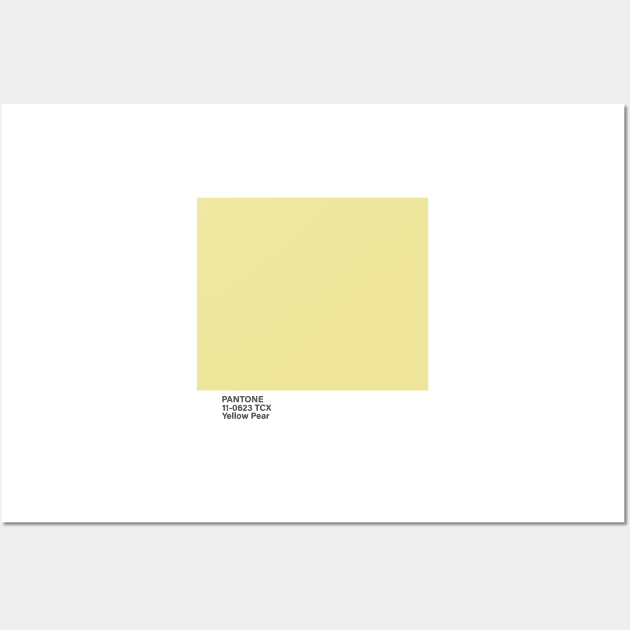 pantone 11-0623 TCX Yellow Pear Wall Art by princessmi-com